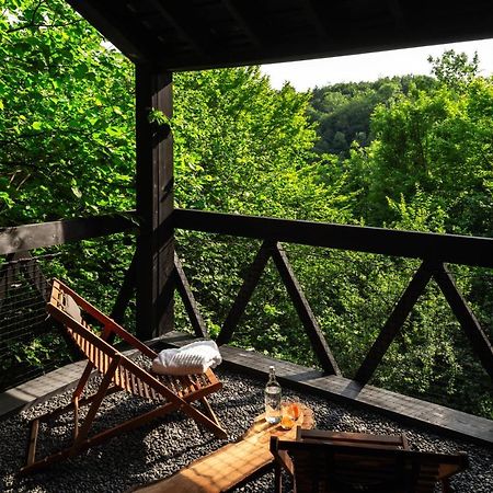 Hutstuf - The Fox & Private Outdoor Spa La-Roche-en-Ardenne Exterior foto